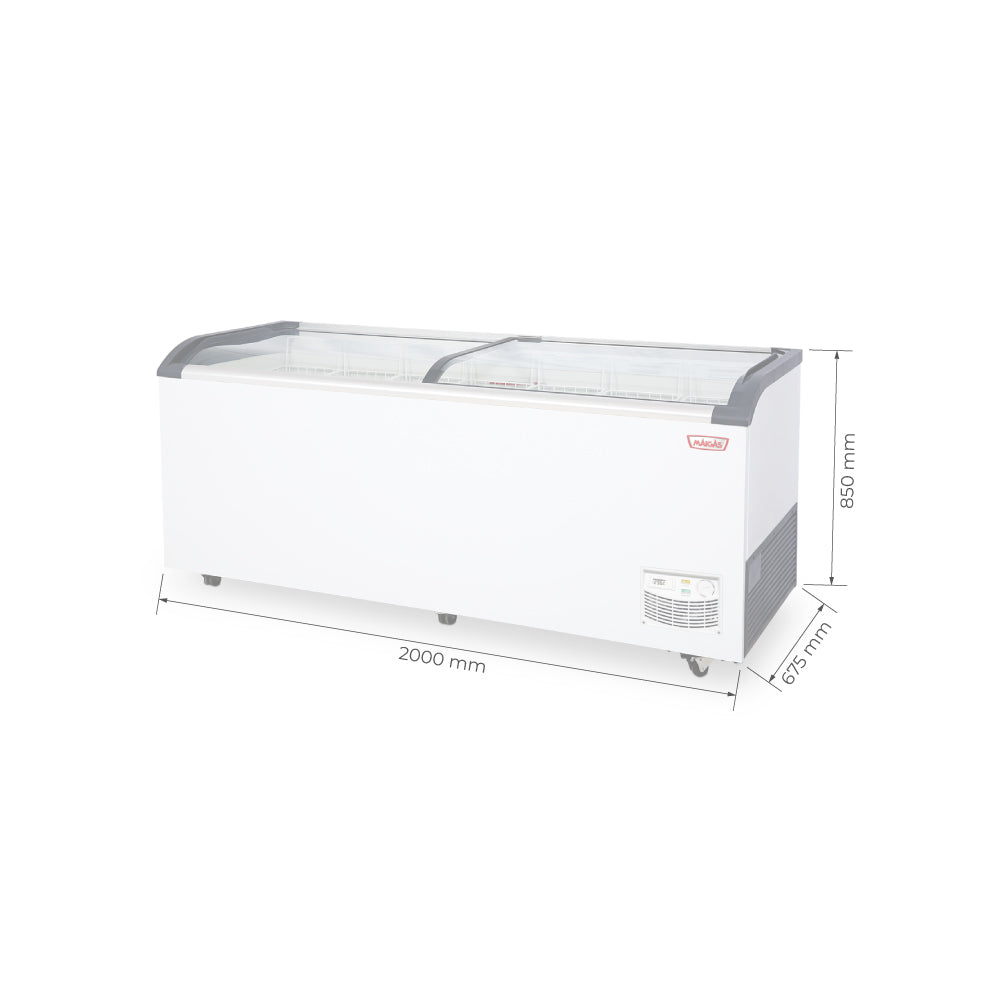 CONGELADORA CURVA 720L