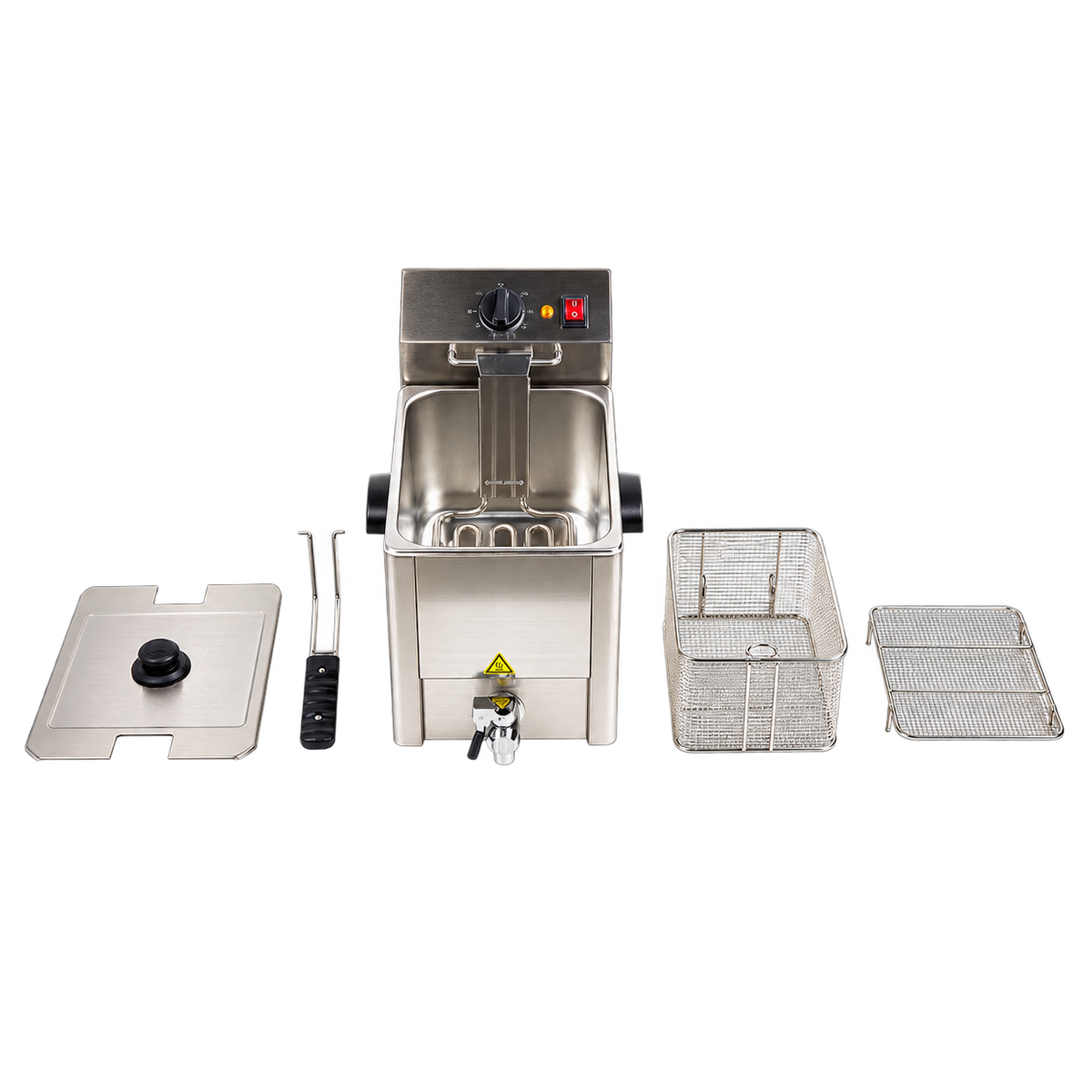 Freidora Industrial con despicher 8L