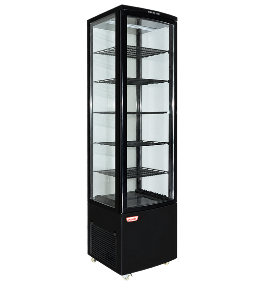Vitrina pastelera vertical 288 L negra